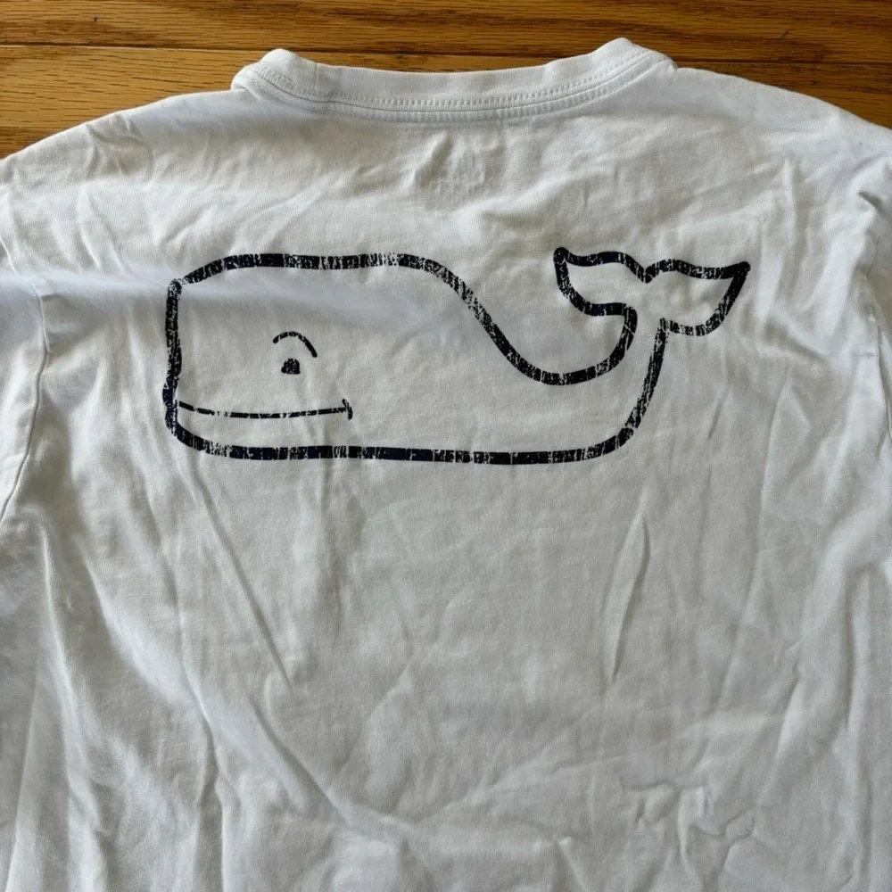 Vineyard Vines White Kids Long Sleeves T-Shirt - size XL - Picture 6 of 7